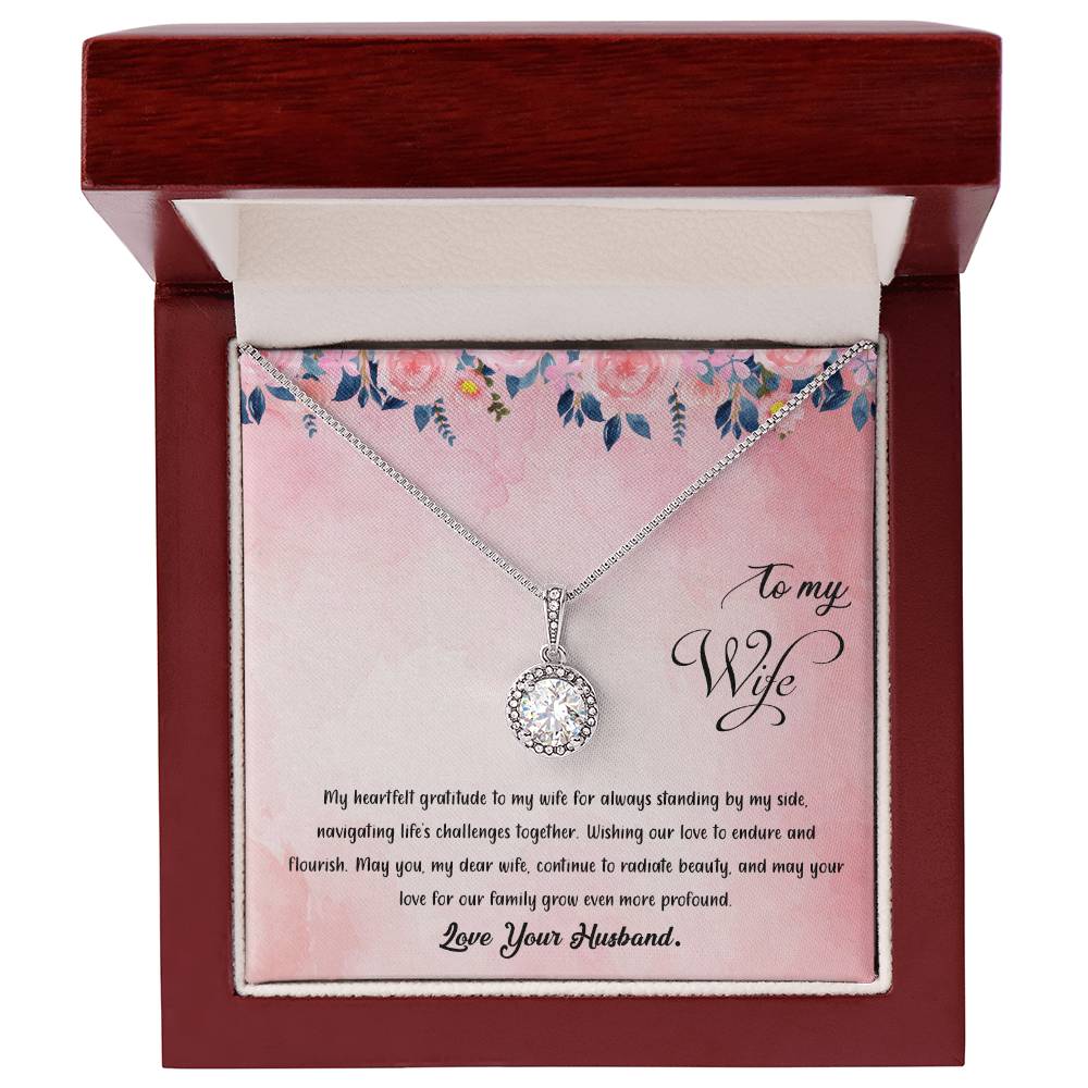 valentine-38a Eternal Hope Necklace, Gift to my Wife with Beautiful Message Card.