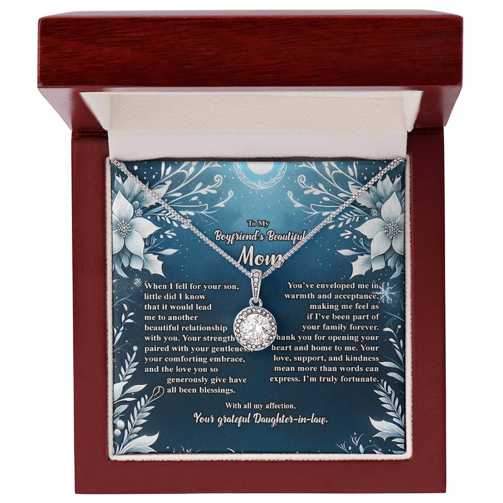 4046c Eternal Hope Necklace, Gift to my Boyfriend's Mom with Beautiful Message Card