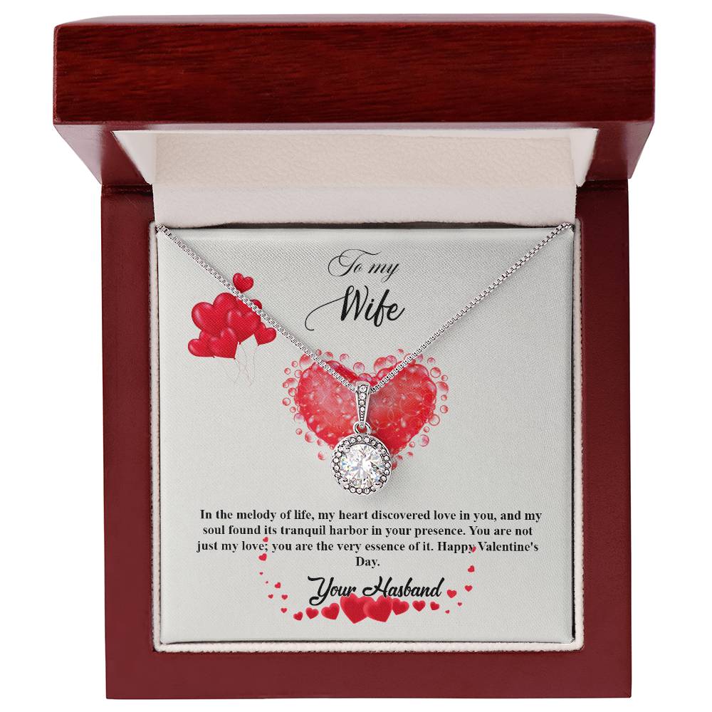 valentine-20a Eternal Hope Necklace, Gift to my Wife with Beautiful Message Card.