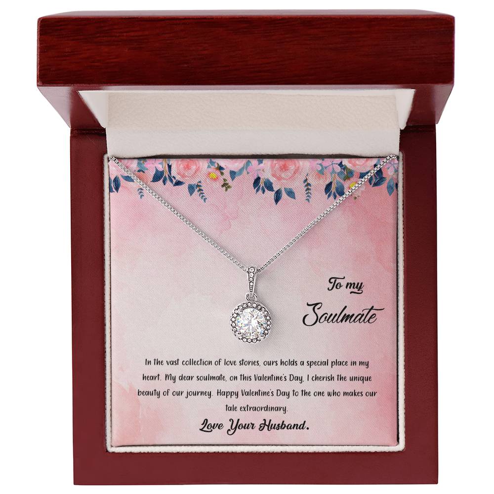 valentine-38b Eternal Hope Necklace, Gift to my Soulmate with Beautiful Message Card