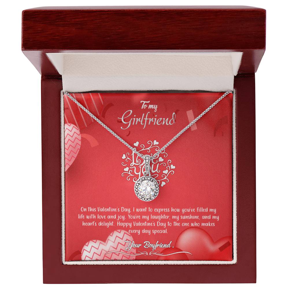 valentine-4c Eternal Hope Necklace, Gift to my Girlfriend with Beautiful Message Card