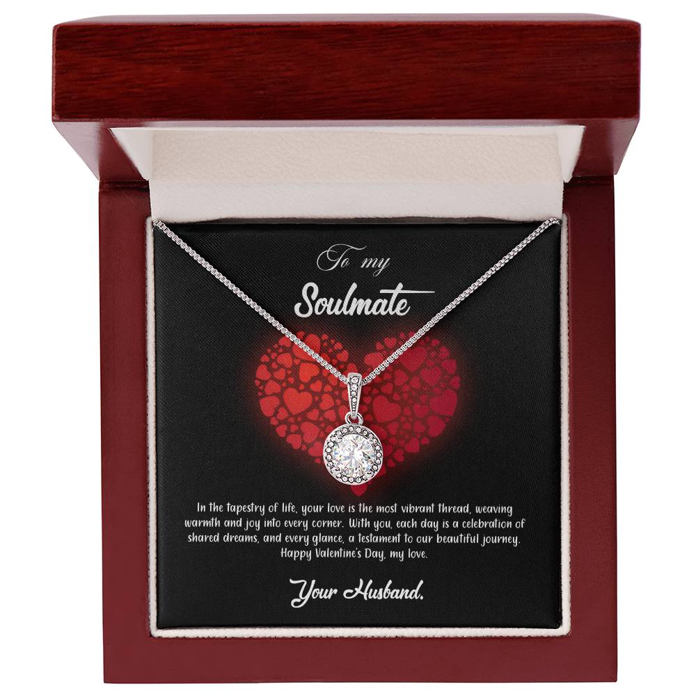 valentine-23b Eternal Hope Necklace, Gift to my Soulmate with Beautiful Message Card