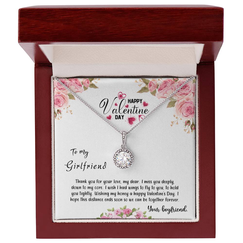 valentine-31c Eternal Hope Necklace, Gift to my Girlfriend with Beautiful Message Card