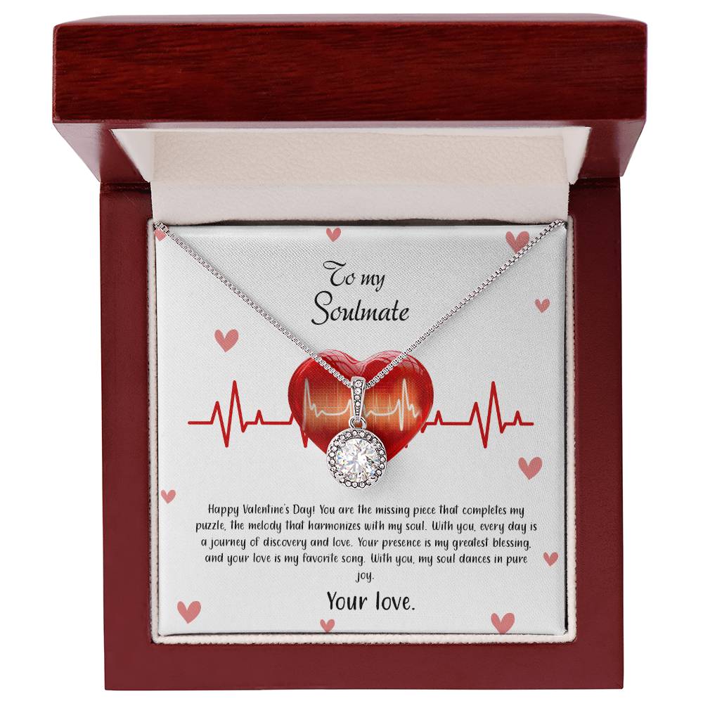 valentine-33b Eternal Hope Necklace, Gift to my Soulmate with Beautiful Message Card