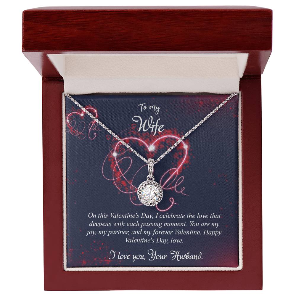 valentine-7a Eternal Hope Necklace, Gift to my Wife with Beautiful Message Card.