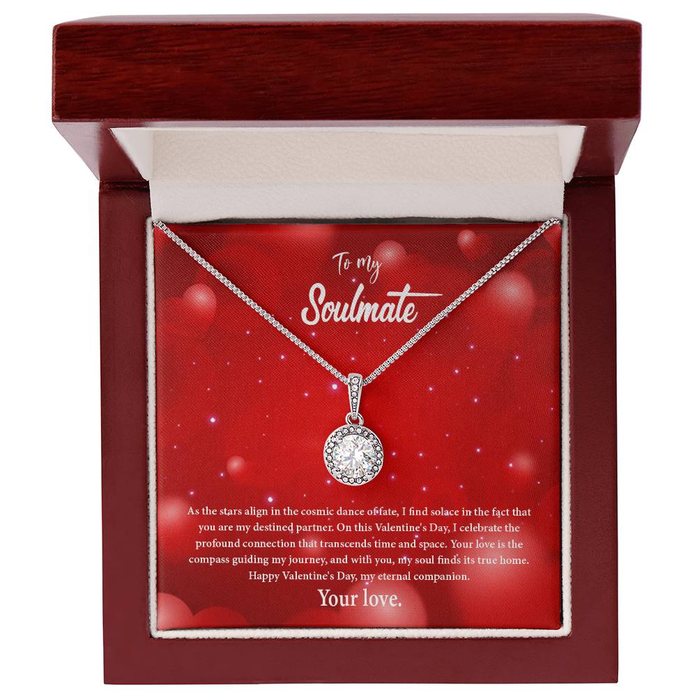 valentine-34b Eternal Hope Necklace, Gift to my Soulmate with Beautiful Message Card