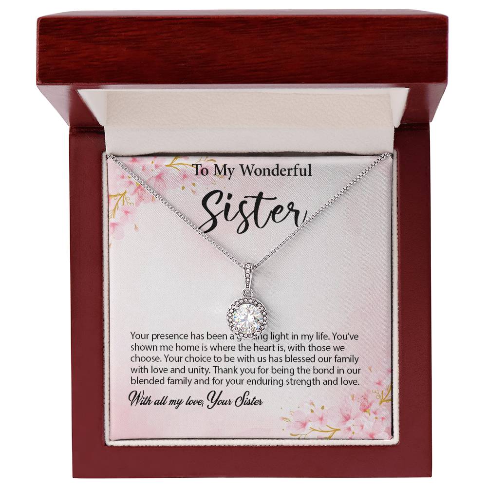 4029c Eternal Hope Necklace, Gift to my Sister with Beautiful Message Card