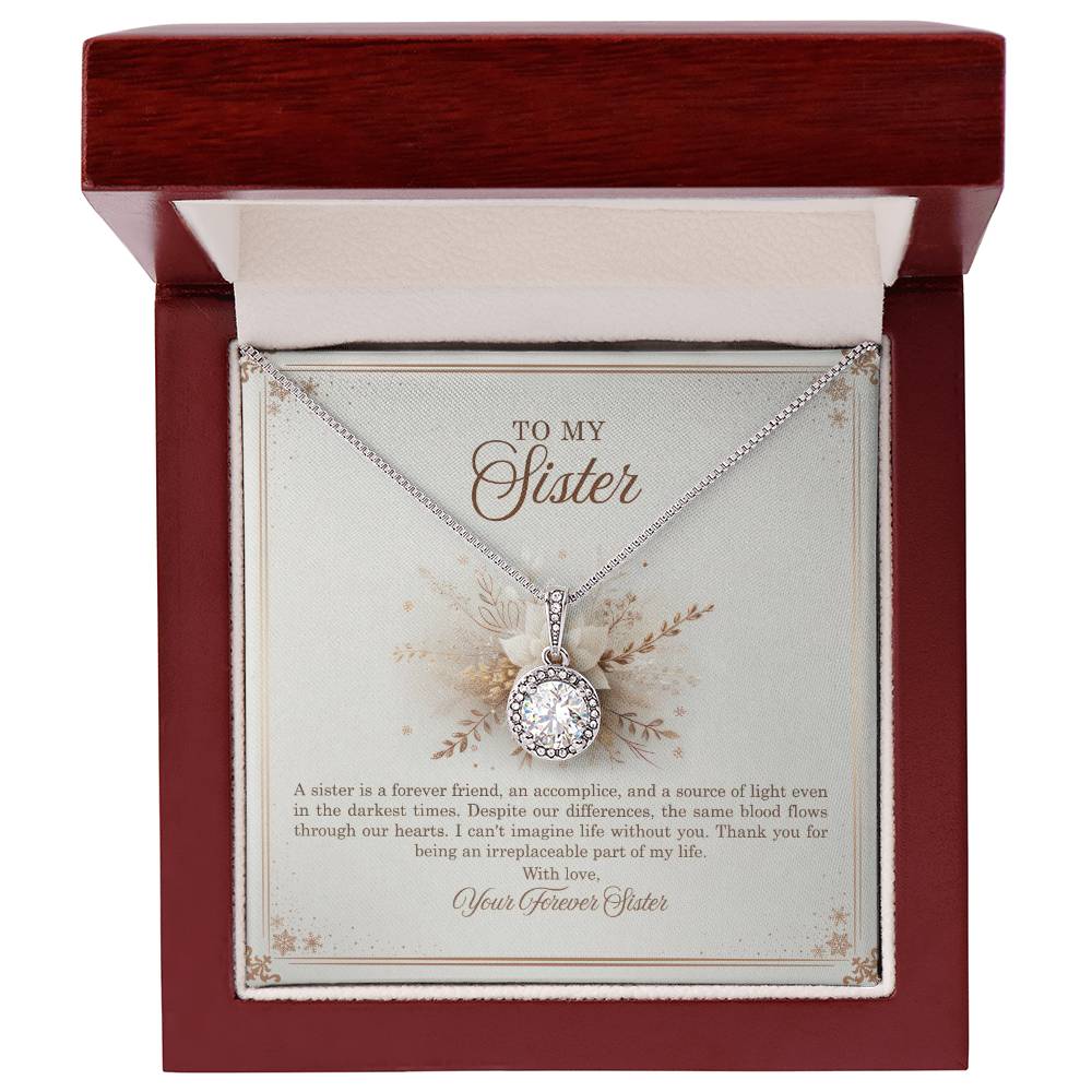 95318b Eternal Hope Necklace, Gift to my Sister with Beautiful Message Card