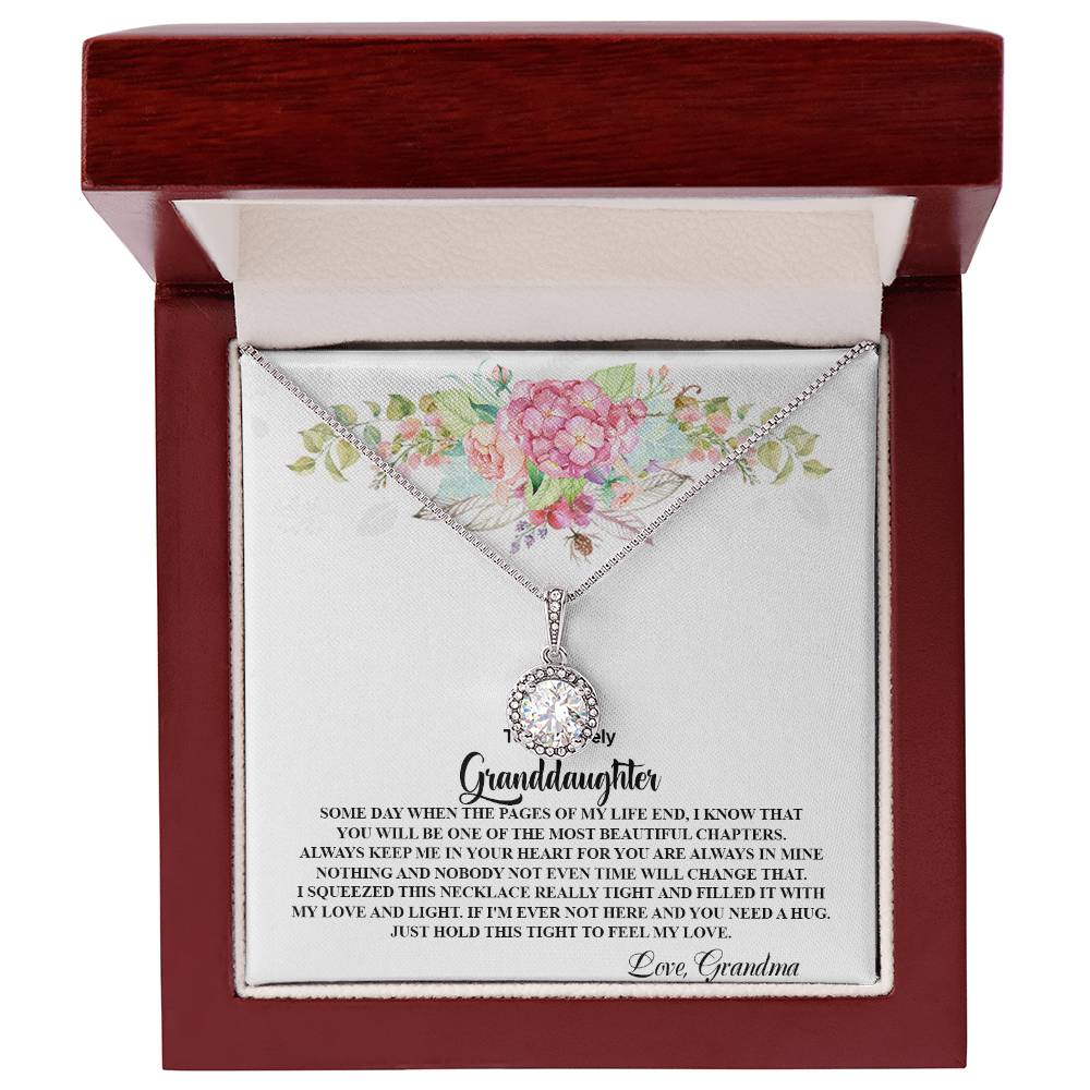 4026 b Eternal Hope Necklace, Gift to my Granddaughter with Beautiful Message Card