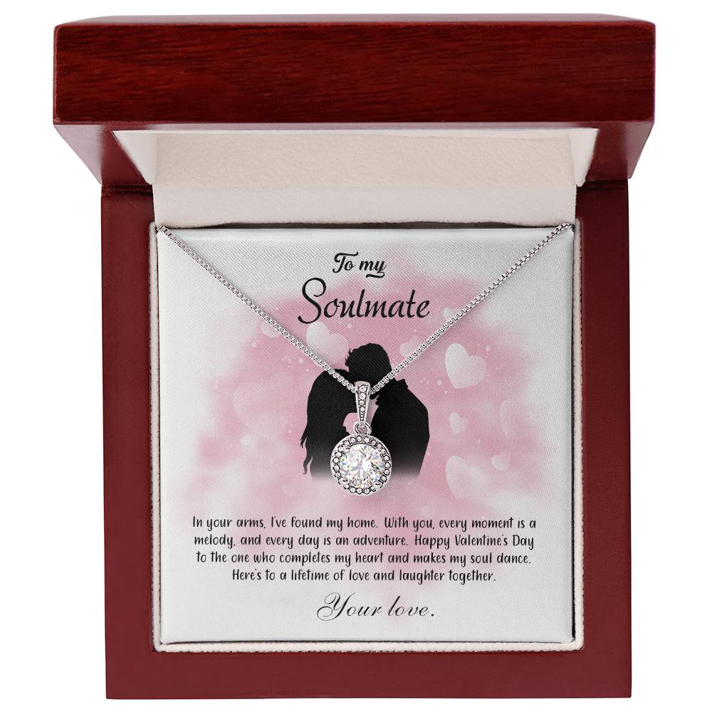 valentine-5b Eternal Hope Necklace, Gift to my Soulmate with Beautiful Message Card