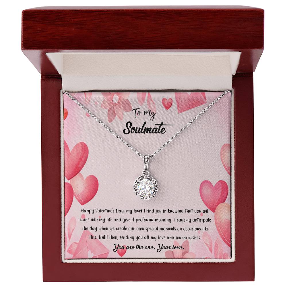 valentine-37b Eternal Hope Necklace, Gift to my Soulmate with Beautiful Message Card