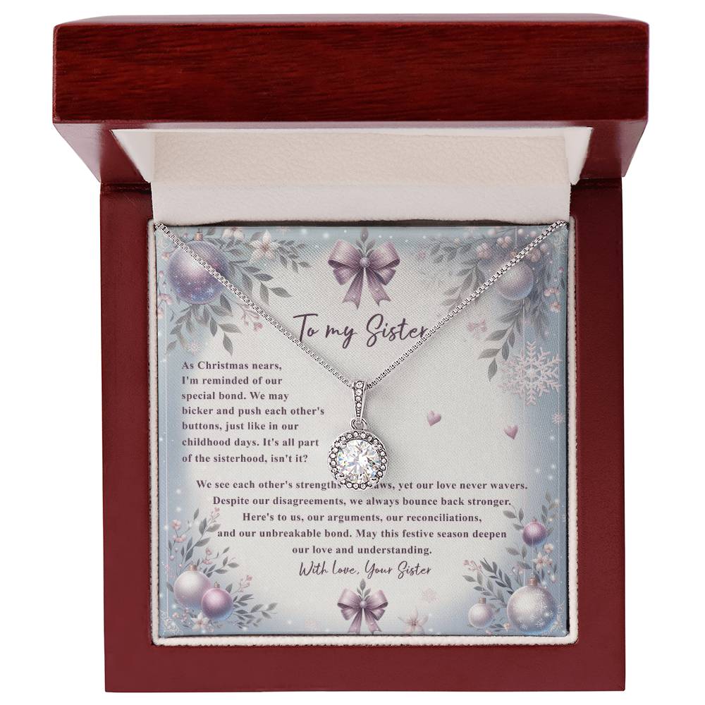 95784c Eternal Hope Necklace, Gift to my Sister with Beautiful Message Card