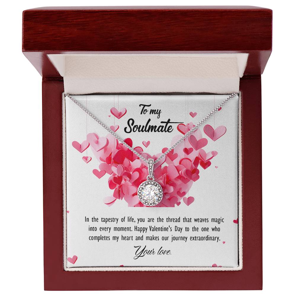 valentine-26b Eternal Hope Necklace, Gift to my Soulmate with Beautiful Message Card