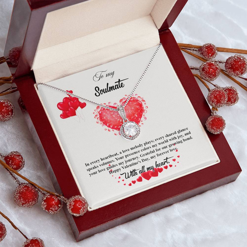 valentine-20b Eternal Hope Necklace, Gift to my Soulmate with Beautiful Message Card