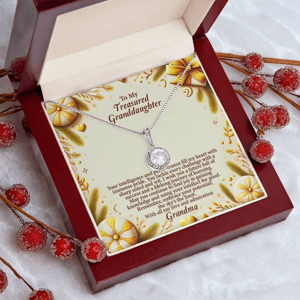 4056b Eternal Hope Necklace, Gift to my Granddaughter with Beautiful Message Card