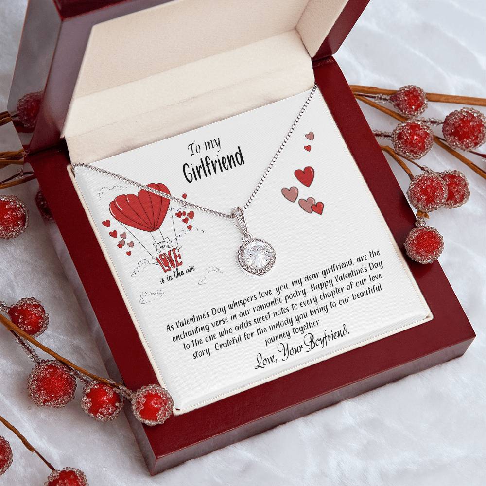 valentine-24c Eternal Hope Necklace, Gift to my Girlfriend with Beautiful Message Card