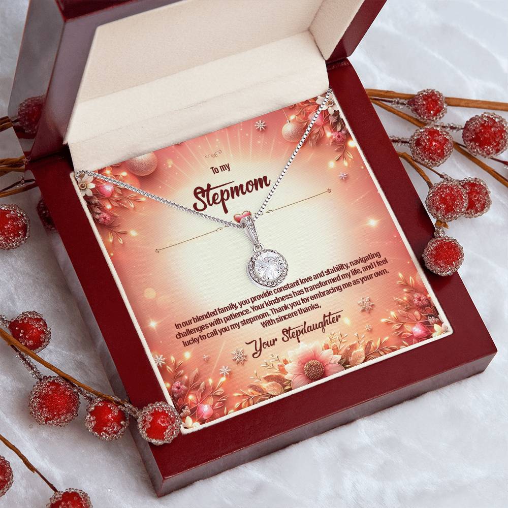 4051b Eternal Hope Necklace, Gift to my Stepmom with Beautiful Message Card