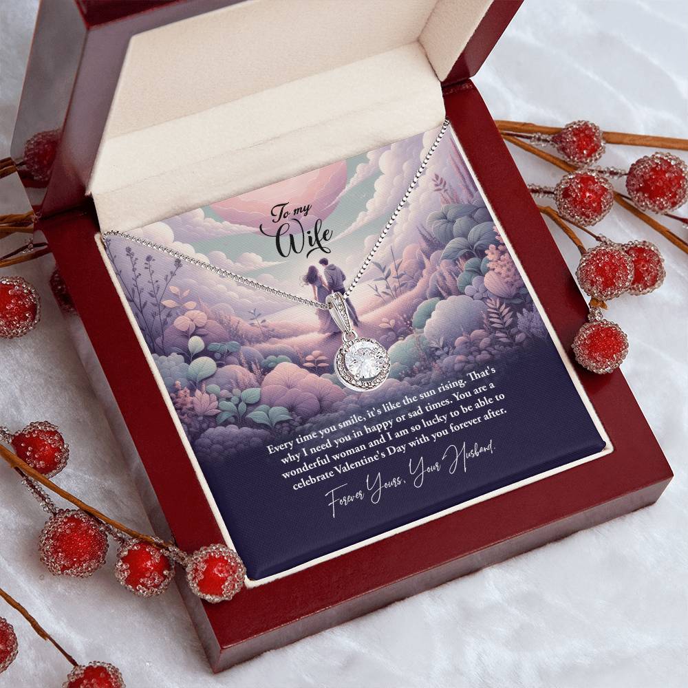 Valentine-st23a Eternal Hope Necklace, Gift to my Wife with Beautiful Message Card.