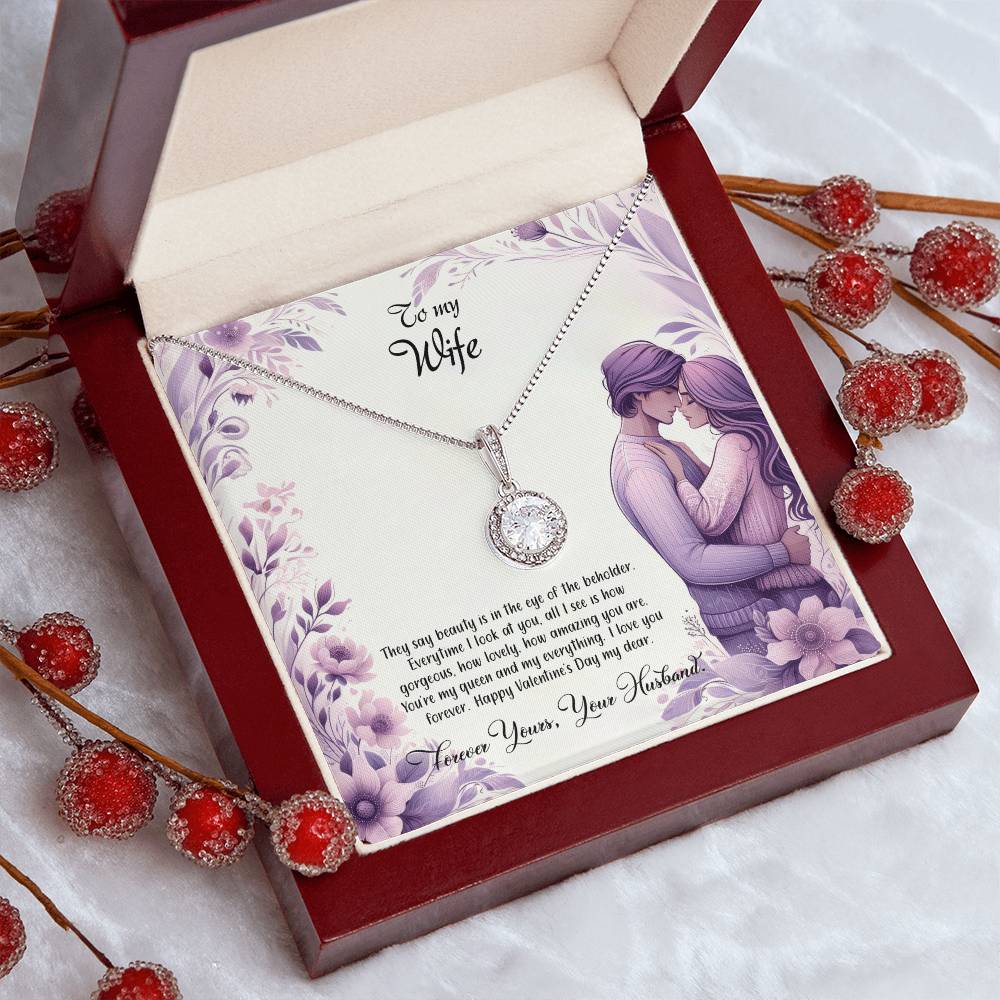 Valentine-st25a Eternal Hope Necklace, Gift to my Wife with Beautiful Message Card.