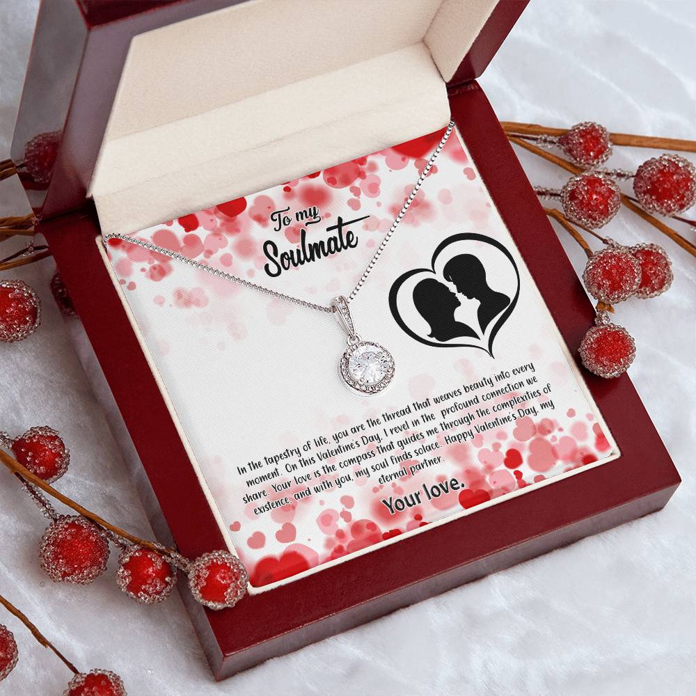 valentine-36b Eternal Hope Necklace, Gift to my Soulmate with Beautiful Message Card