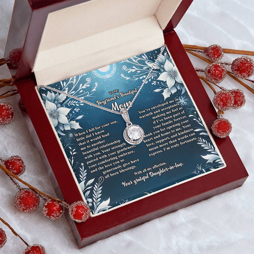 4046c Eternal Hope Necklace, Gift to my Boyfriend's Mom with Beautiful Message Card