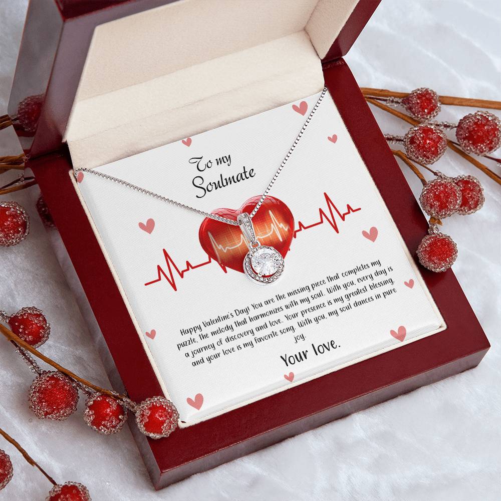 valentine-33b Eternal Hope Necklace, Gift to my Soulmate with Beautiful Message Card