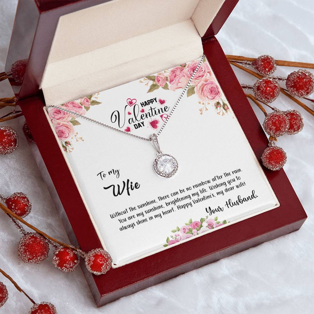 valentine-31a Eternal Hope Necklace, Gift to my Wife with Beautiful Message Card.