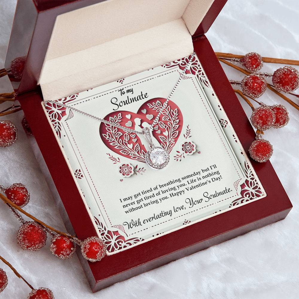 Valentine-st16b Eternal Hope Necklace, Gift to my Soulmate with Beautiful Message Card