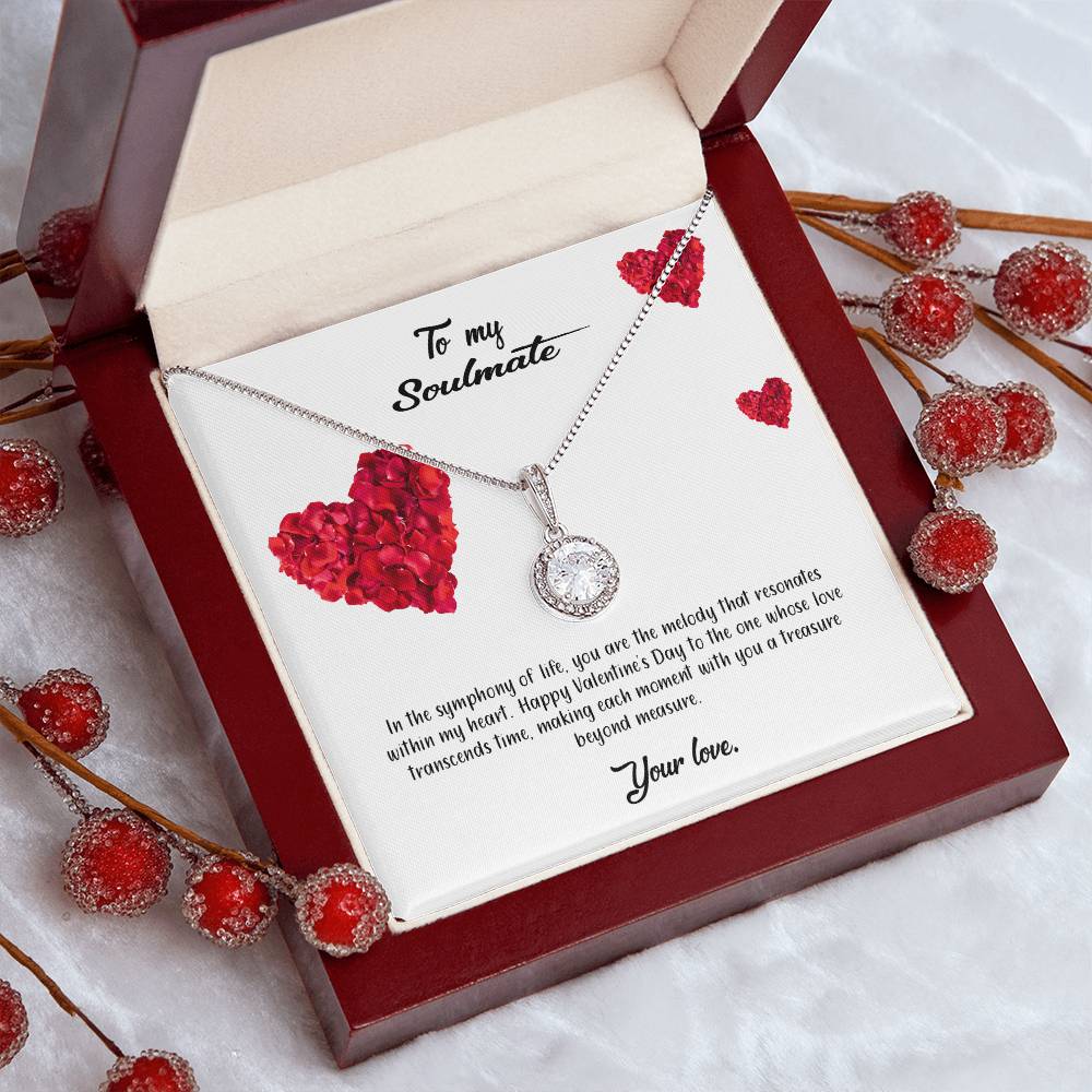 valentine-17b Eternal Hope Necklace, Gift to my Soulmate with Beautiful Message Card