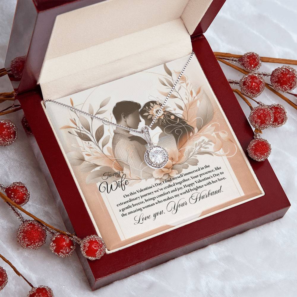 Valentine-st28a Eternal Hope Necklace, Gift to my Wife with Beautiful Message Card.