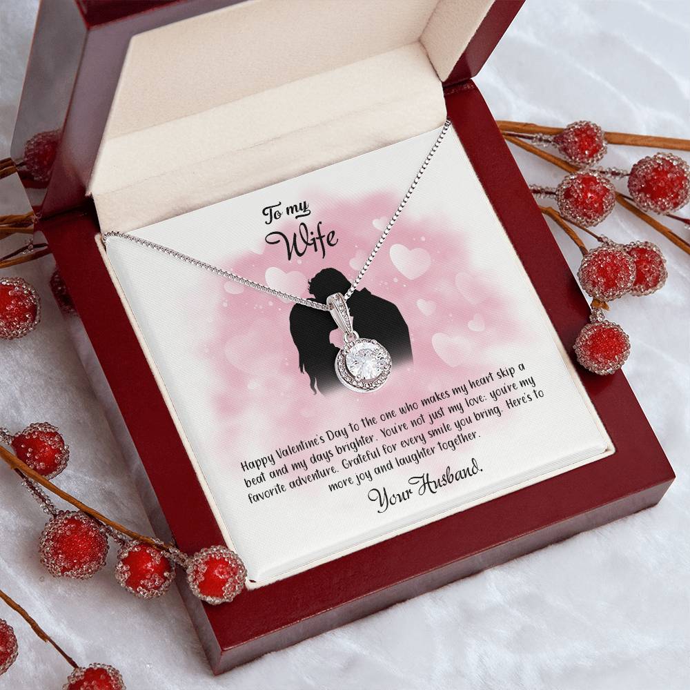 valentine-5a Eternal Hope Necklace, Gift to my Wife with Beautiful Message Card.