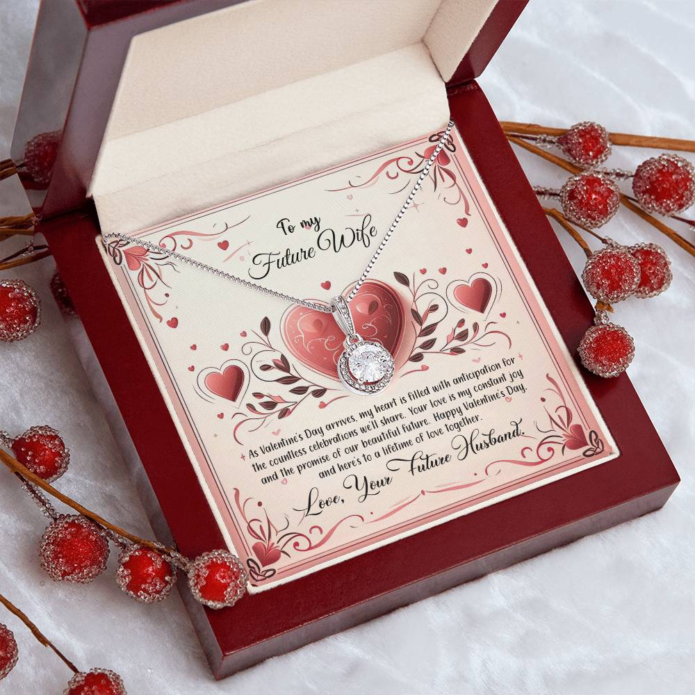 Valentine-st12d  Eternal Hope Necklace, Gift to my Future Wife with Beautiful Message Card