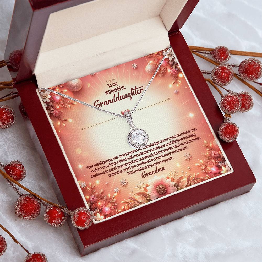 4051a Eternal Hope Necklace, Gift to my Granddaughter with Beautiful Message Card