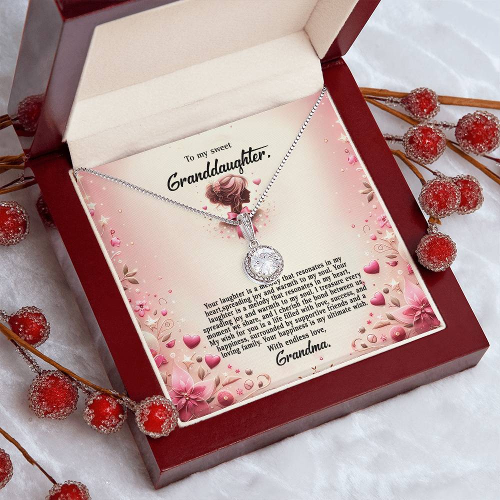 4058(b) Eternal Hope Necklace, Gift to my Granddaughter with Beautiful Message Card