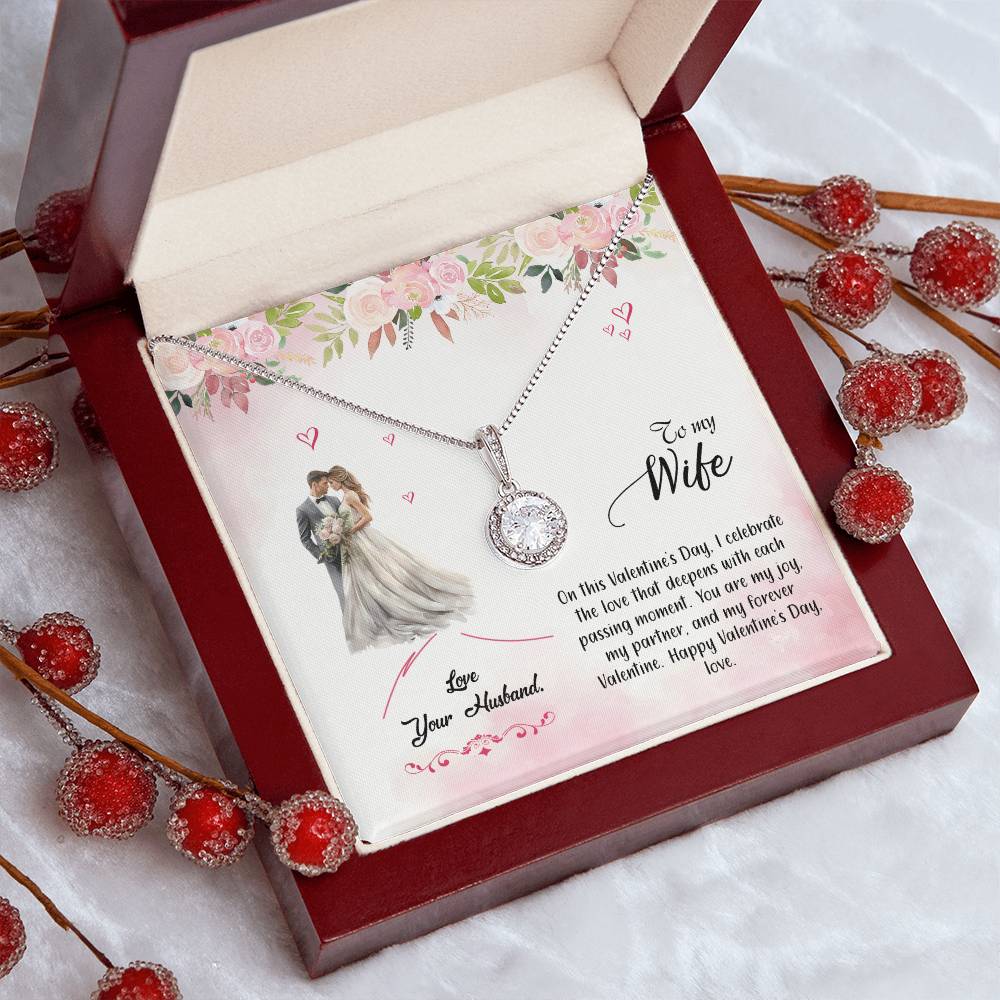 valentine-6a Eternal Hope Necklace, Gift to my Wife with Beautiful Message Card.