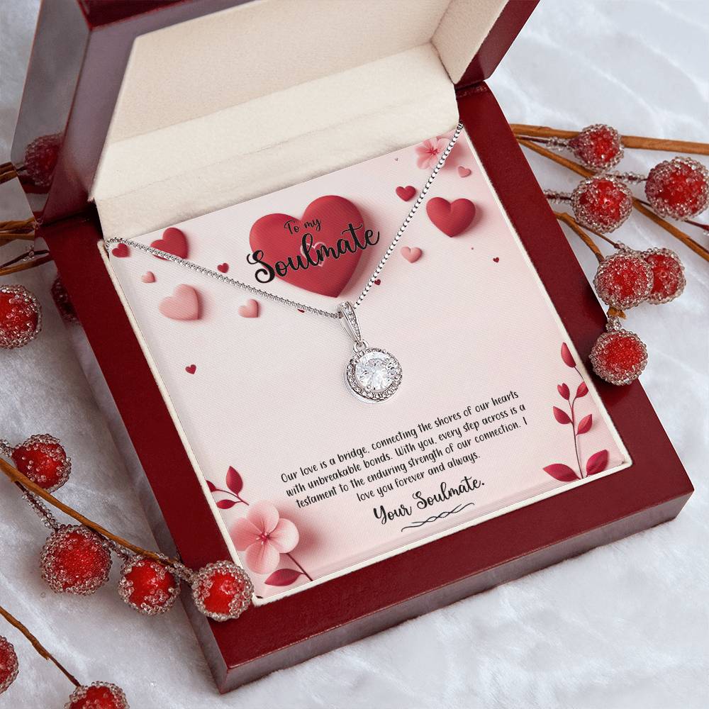 Valentine-st6b Eternal Hope Necklace, Gift to my Soulmate with Beautiful Message Card