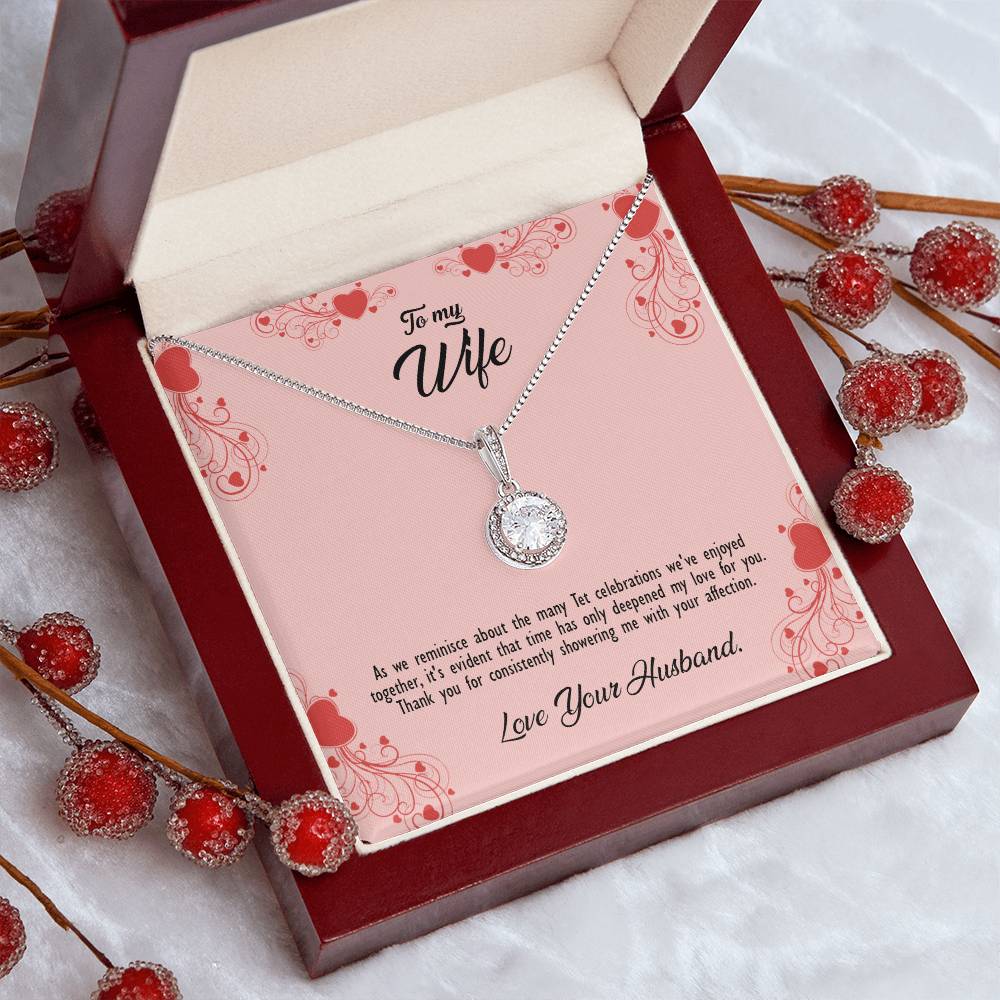 valentine-29a Eternal Hope Necklace, Gift to my Wife with Beautiful Message Card.