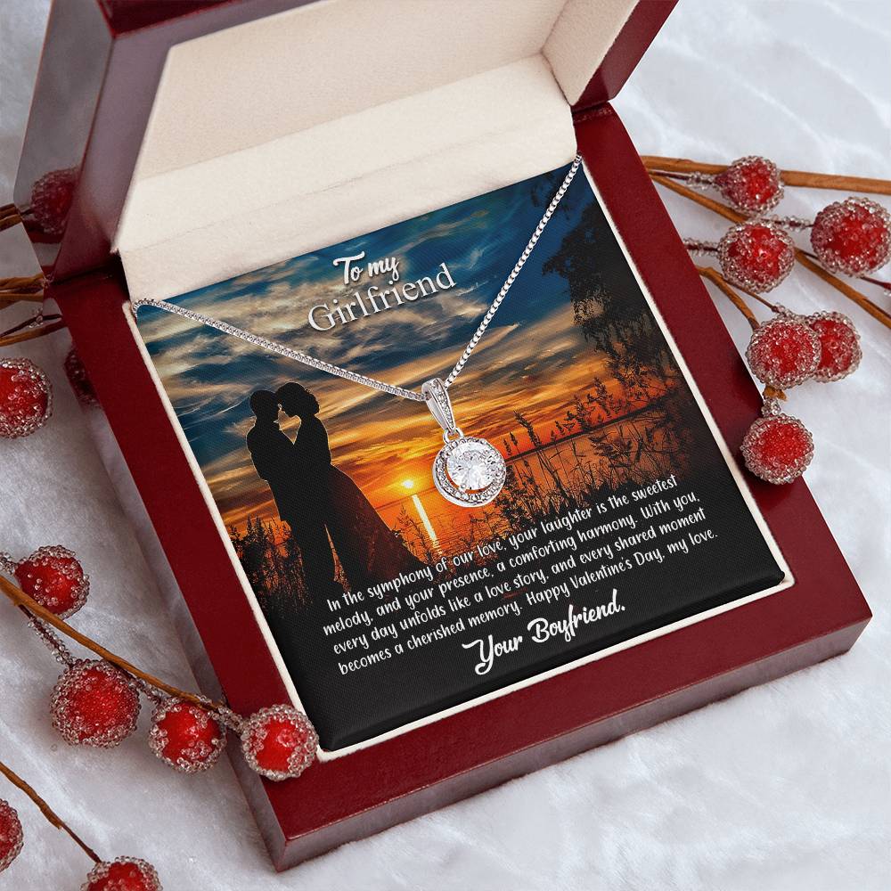 valentine-3c Eternal Hope Necklace, Gift to my Girlfriend with Beautiful Message Card