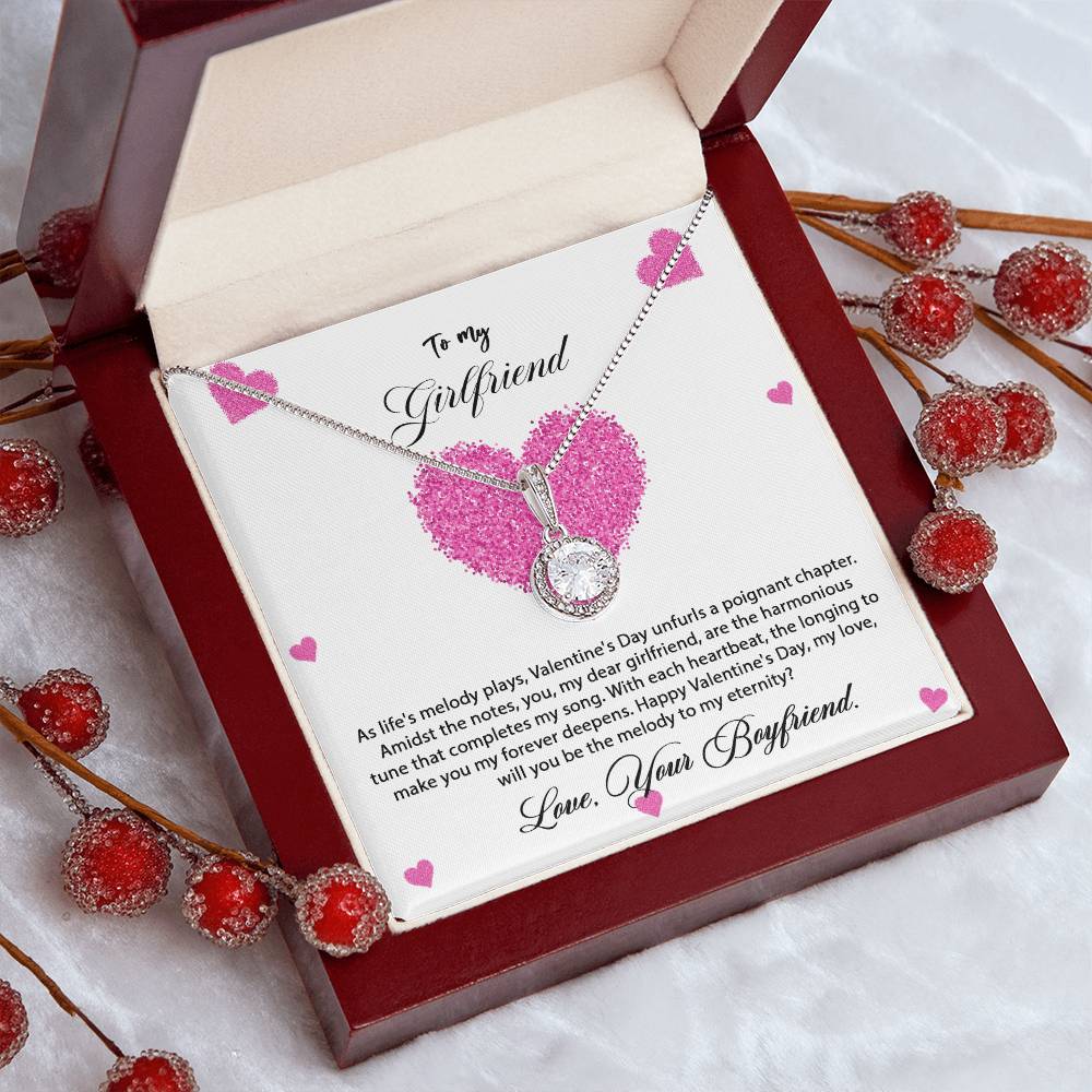 valentine-8c Eternal Hope Necklace, Gift to my Girlfriend with Beautiful Message Card