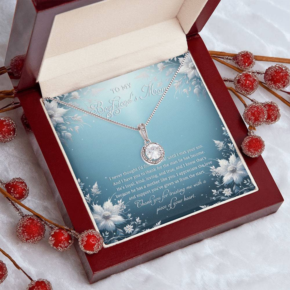 95313c Eternal Hope Necklace, Gift to my Boyfriend's Mom with Beautiful Message Card