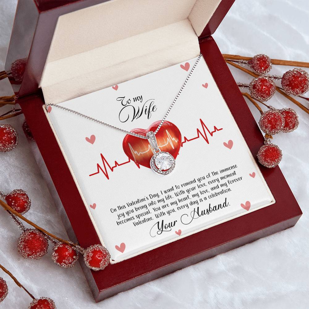 valentine-33a Eternal Hope Necklace, Gift to my Wife with Beautiful Message Card.