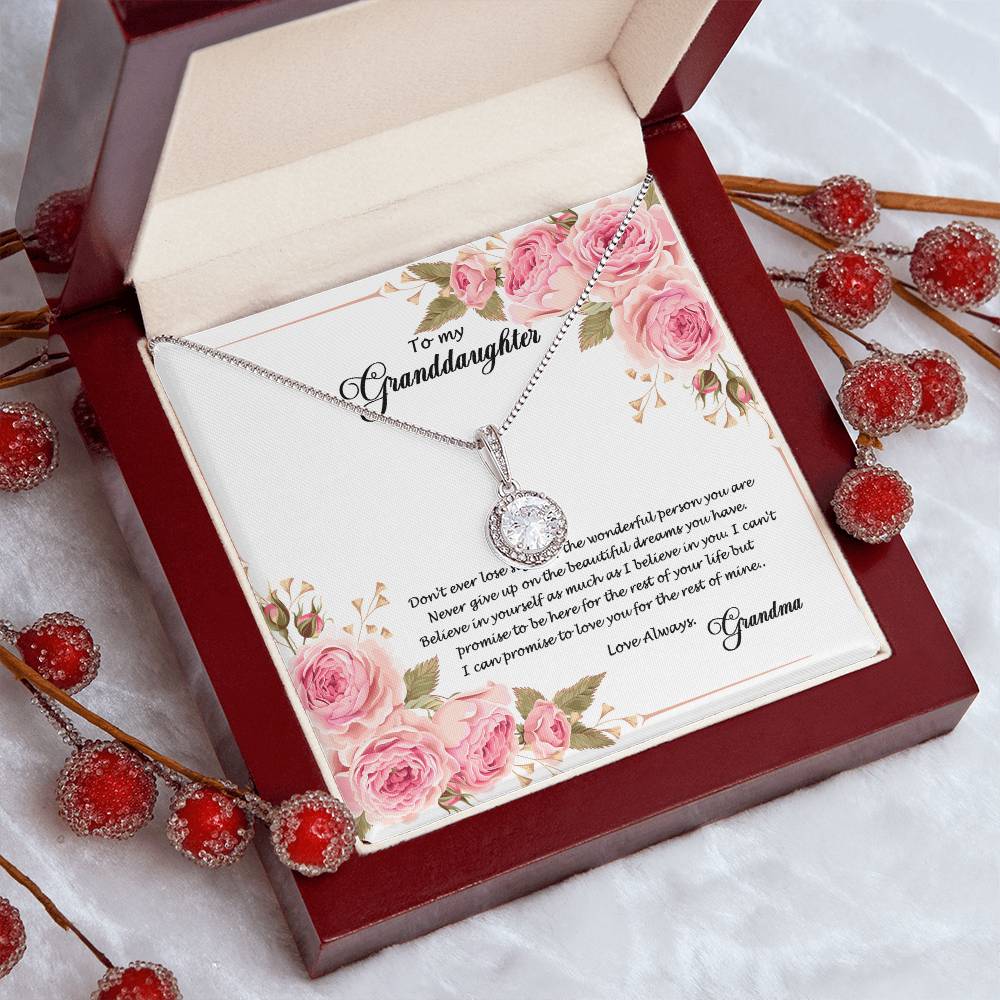 4034 (a) Eternal Hope Necklace, Gift to my Granddaughter with Beautiful Message Card