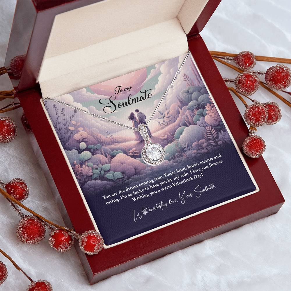 Valentine-st23b Eternal Hope Necklace, Gift to my Soulmate with Beautiful Message Card