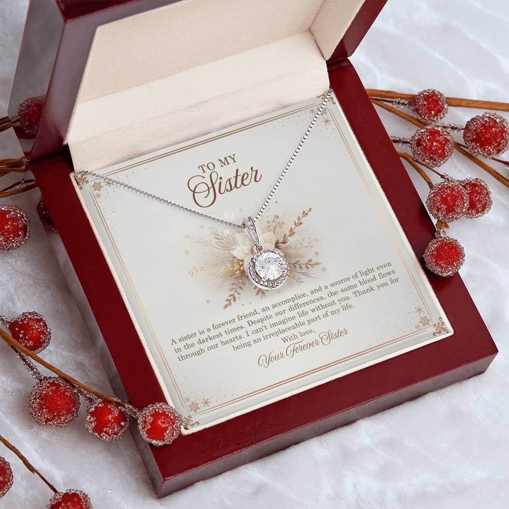 95318b Eternal Hope Necklace, Gift to my Sister with Beautiful Message Card