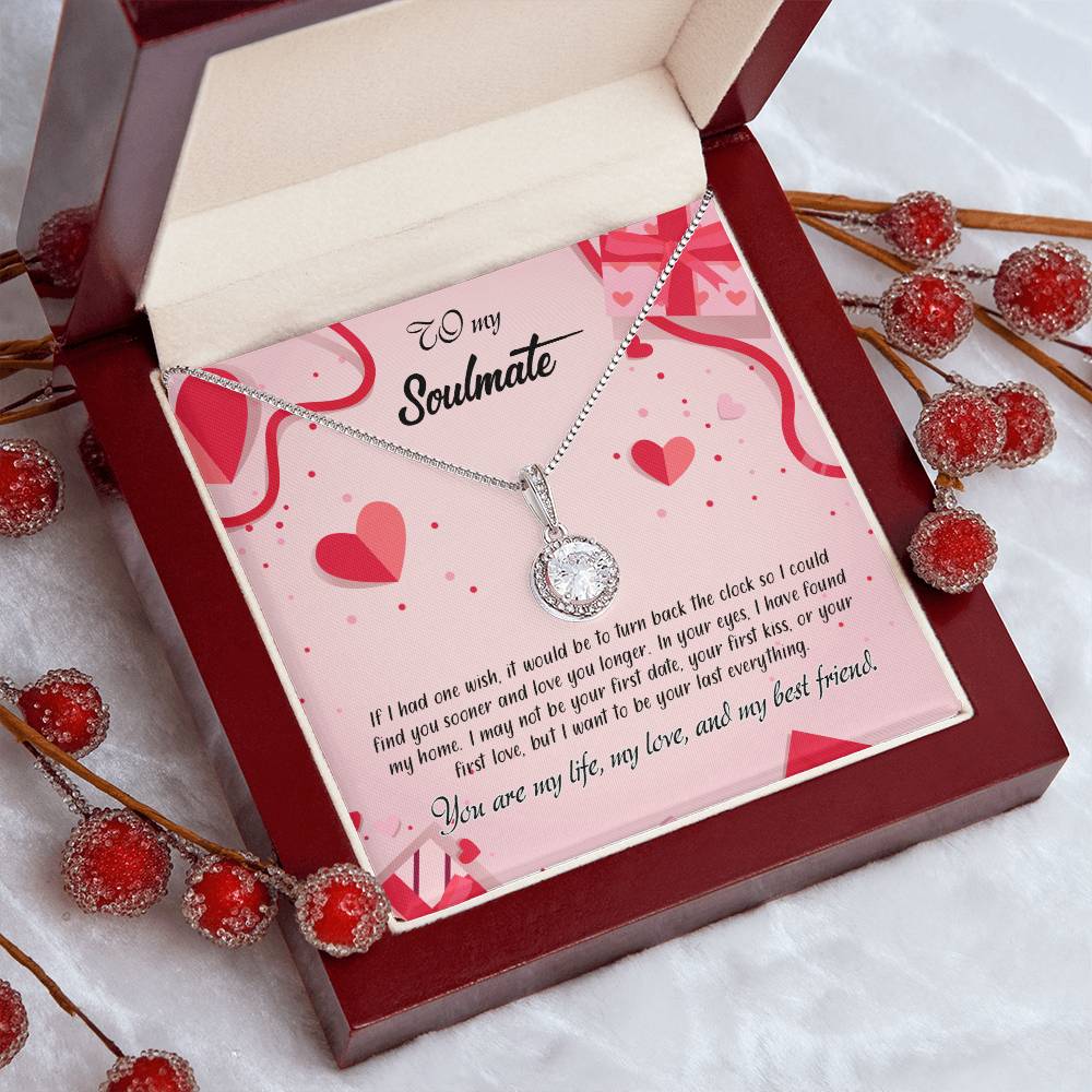 valentine-15b Eternal Hope Necklace, Gift to my Soulmate with Beautiful Message Card