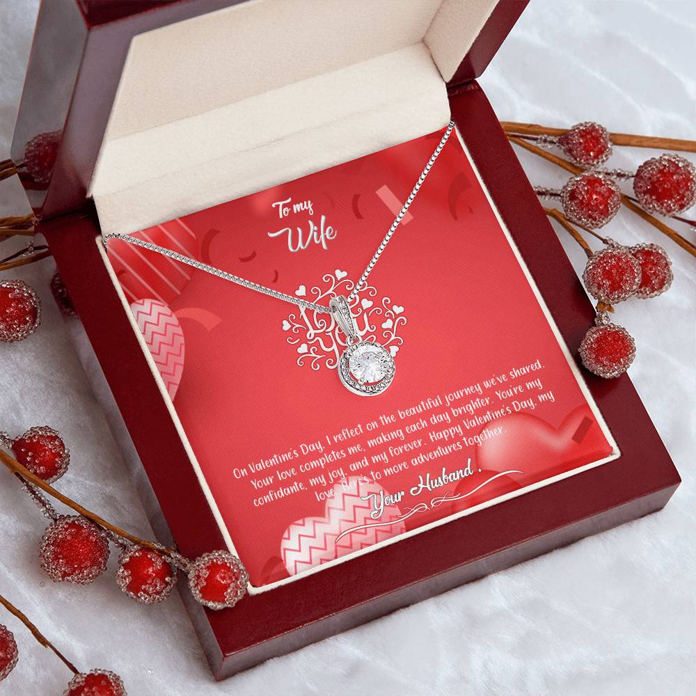 valentine-4a Eternal Hope Necklace, Gift to my Wife with Beautiful Message Card.