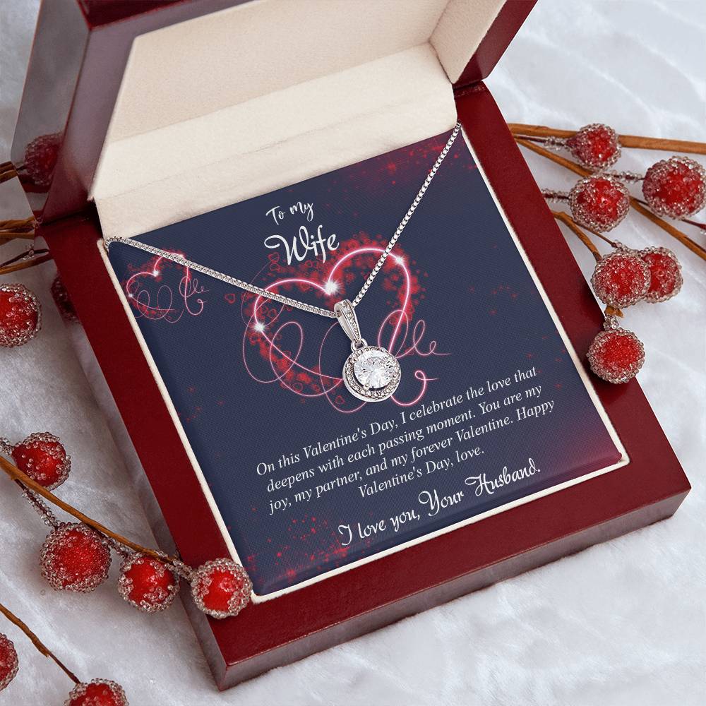 valentine-7a Eternal Hope Necklace, Gift to my Wife with Beautiful Message Card.