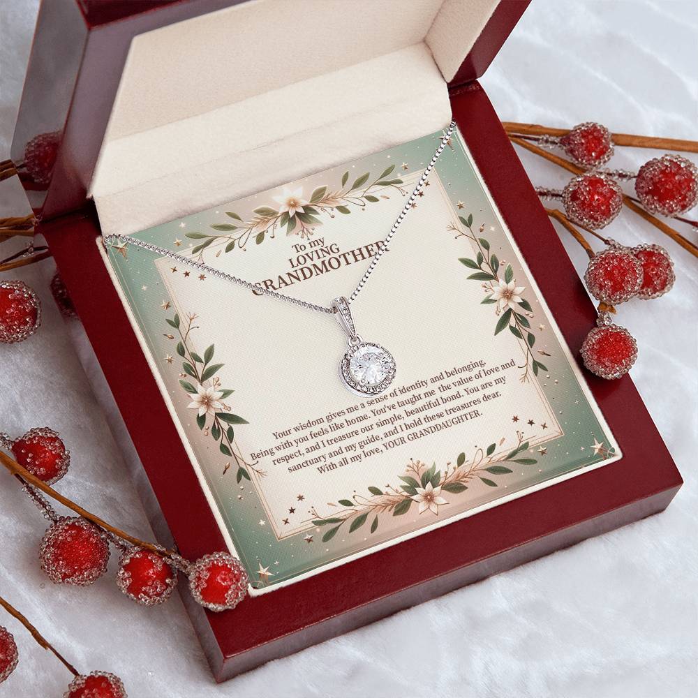 4049b Eternal Hope Necklace, Gift to my Grandma with Beautiful Message Card