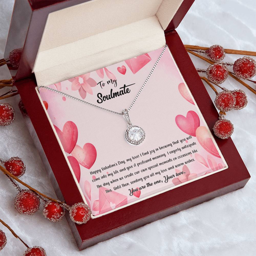 valentine-37b Eternal Hope Necklace, Gift to my Soulmate with Beautiful Message Card