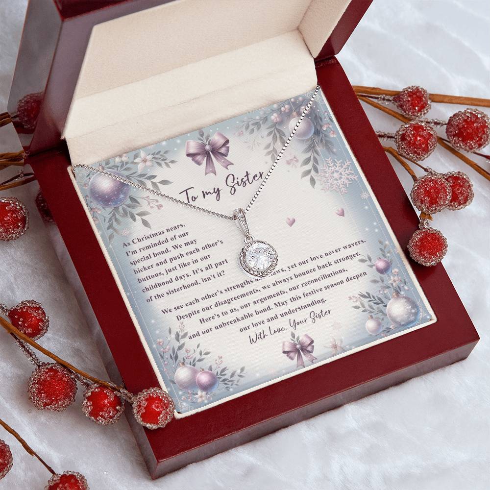 95784c Eternal Hope Necklace, Gift to my Sister with Beautiful Message Card